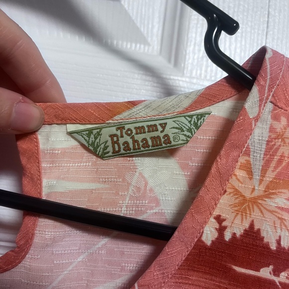 Tommy Bahama 100% silk women’s small coral dress vacation summer beach dress - Picture 4 of 5